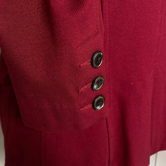 CAbi Rhubarb #3175 Red Ponte Knit Ava Outing Blazer Jacket Size 6 - Picture 9 of 9